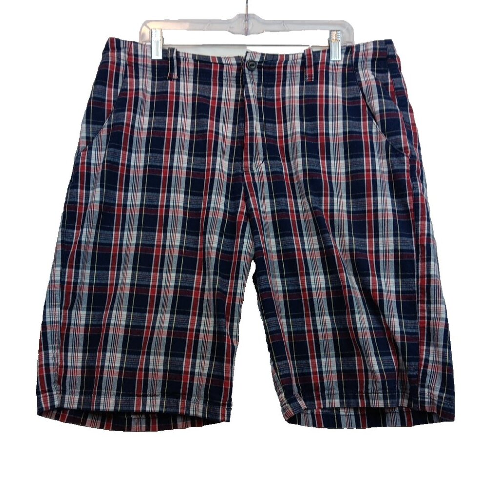 VINTAGE Bugle Boy Shorts Mens 36 Plaid Baggy Skater Y2K 90s